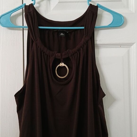 Alyx  sleeveless casual wide band bottom blouse Sz XL EUC - Picture 3 of 7